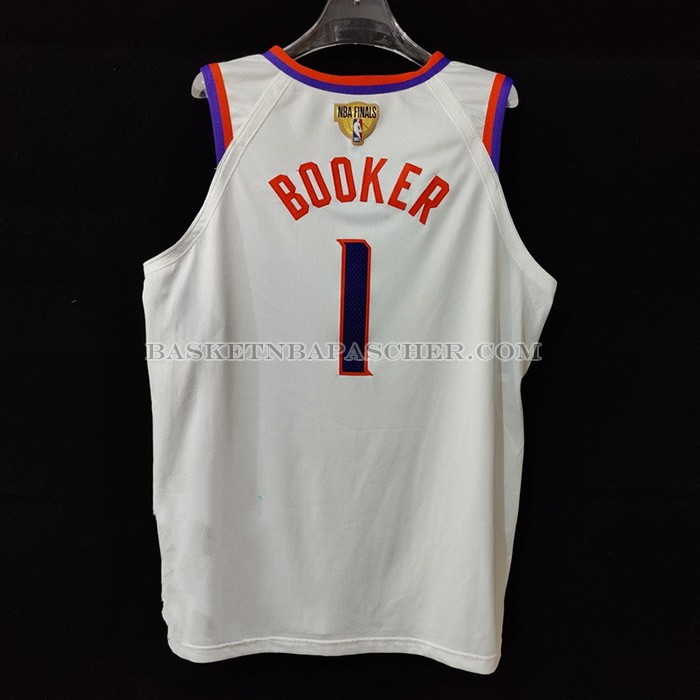 Maillot Phoenix Suns Devin Booker NO 1 Association Authentique 2021 Blanc